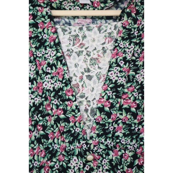 Maggie Lawerence Collection Vintage Y2K Midi Dress-Size 10-Cottagecore - Picture 3 of 10